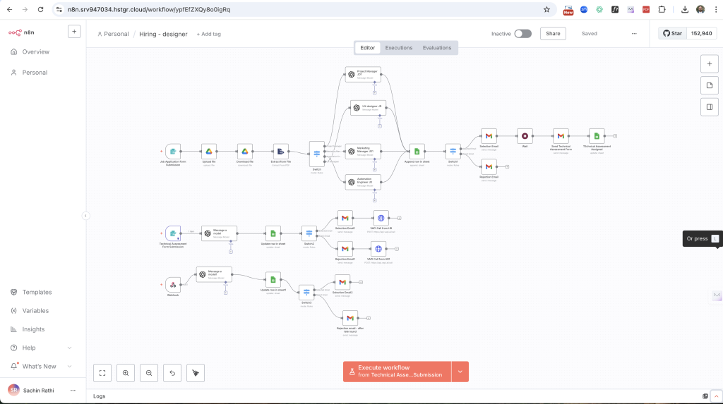 AI HR Automation N8N Workflow